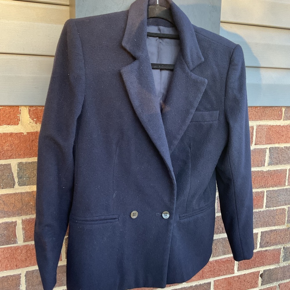 Allcott & Andrew cashmere navy blazer